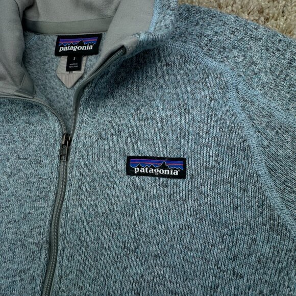 Patagonia Women’s Blue 1/2 Zip Pullover Sweatshirt Jacket Small W Logo Outdoor - Picture 7 of 12